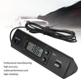 Acouto Car Temperature Digital Clock Multifunctional High Accuracy Electronic Clock for Vehicle, Indoor Temperature -30℃ - +50℃, Outdoor Temperature -50℃ - +70℃