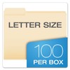 Pendaflex File Folders, Letter Size, Manila, 1/3 Cut, Left Position,