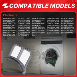 5304513574 Dryer lint trap Suitable Replacement for Electrolux/Frigidaire Dryers Filter Assembly, Clamshell, Lint - Fit Pre Retrofit Replace# 5304513574 (5304513574)