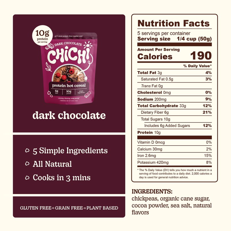 ChiChi – Protein Hot Cereal | Dark Chocolate (8.8 oz