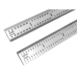 Benchmark Tools 466668 Flexible 12 Inch 5R Machinist Rule with 1/10, 1/100, 1/32 and 1/64 Markings Tempered Stainless Steel with Brushed Finish Conforms to EEC-1 Accuracy Standards (5)