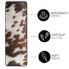 Brown Cow Fur Runner Rugs Non Slip, Cattle Hide Pattern