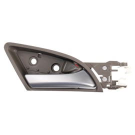 TRQ Passenger Side Interior Door Handle Taupe Housing with Silver Handle Compatible with 2008-2012 Honda Accord 2010-2011 Accord Crosstour