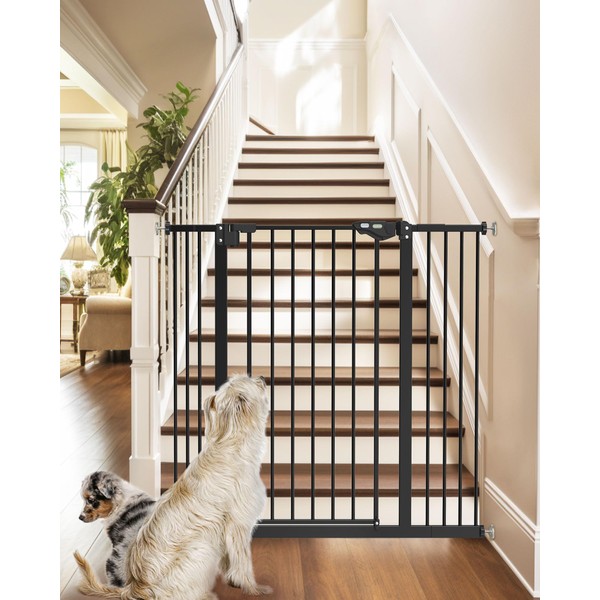 InnoTruth 36" Tall Baby Gate for Dogs, 29-39.6” Auto Close