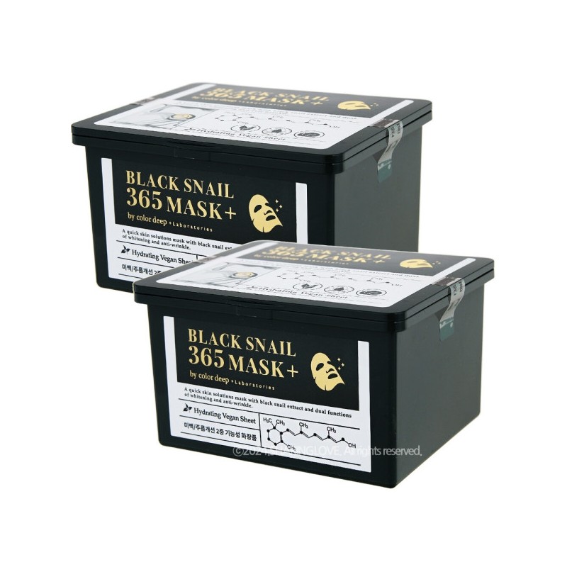 Black Snail 365 Mask by Color Deep Laboratories 30 sheets