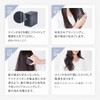 SALONIA Salonia Square Ion Brush for Men and Women, Black
