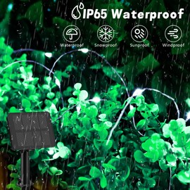 Gcstnn Gcstnn Solar Lichterkette Aussen, 1 Pack 5M 50LED Solar Lichter 8 Modi IP65 Wasserdicht Lichterkette fr Hof, Garten, Terrasse, Balkon, Innen/Au?en Dekorationen(Kalteswei?)