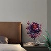 Feather Flower Butterfly Toilet Cover Sticker Decals,Spring Flower Leaf Butterfly