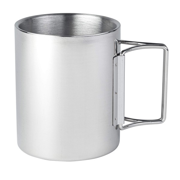AceCamp 1527 Stainless Steel Double-Wall Cup, Silver, 10 fl. oz.