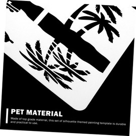 OHPHCALL A4 Art Stencil Set for Kids and Adults 16 Sheets Creative Hollow Drawing Templates for Painting DIY Crafts and Coloring