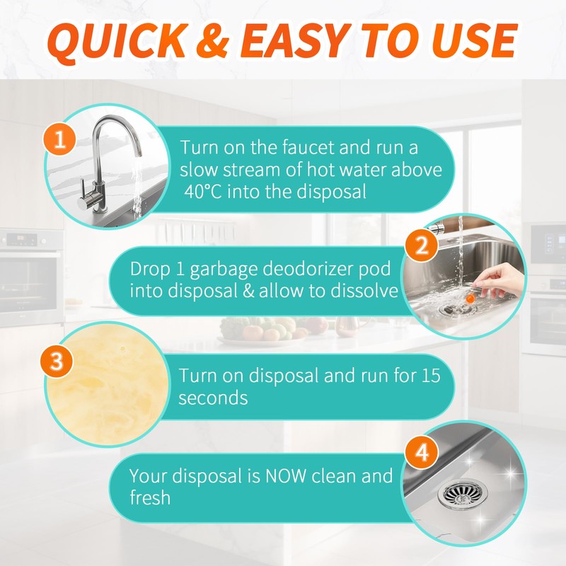 ifbaby 50 Count Garbage Disposal Cleaner and Deodorizer – Sink