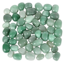 Sportmusies 1lb Natural Tumbled Green Aventurine Stone Gravel for Home Garden Decoration, Polished Crystals for Reiki Healing Energy Balancing