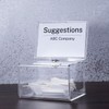 MaxGear Acrylic Ballot Box 6.25" x 4.5" x 4", Donation