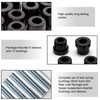 VIKKSAER Golf Cart Rear Leaf Spring Bushings & Sleeves Kits,