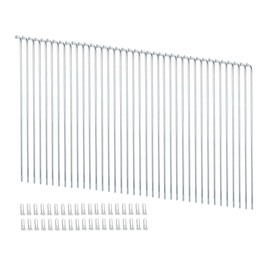 goucrro 13G Bicycle Spokes 2.3mm Steel 70-300mm Bike Spokes Silver Wheel Spokes with Nipples for Mountain Bike E-Bike Tricycle Wheels(Silver,13G-295mm)