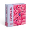 Graphinee Jigsaw Puzzles for Adults 1000 Pieces, Pink Flamingo Puzzles,