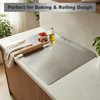 Stainless Steel Cutting Board with Lip, Extra Large Non Toxic
