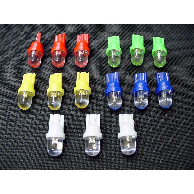 Lumiglow 15 BRIGHT Assorted Dome LEDs Instrument Panel Side Marker