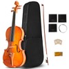Ceciliec CVA-400 Viola, Solid Wood Viola with Case, Bow, Rosin,