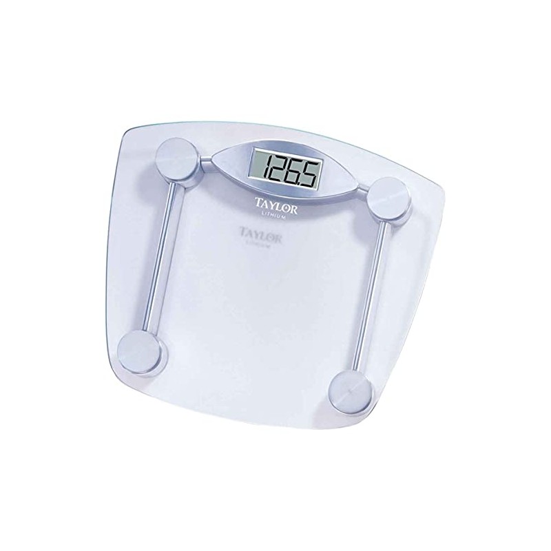 Taylor Precision Products Chrome and Glass Lithium Digital Scale 7506