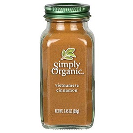 Simply Organic Ground Cinnamon, Certified Organic | 2.45 oz | Pack of 3 | Cinnamomum loureirii Nees