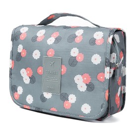 Retoo Toiletry Bag, Travel Toiletry Bag, Cosmetic Bag, Hanging, Women's Wash Bag, Bag with Handle, Hanging Wash Bag, Cosmetic Organiser for Women, for Camping Toilets, 24 x 9.5 x 19 cm