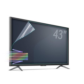 TYRHMY Anti Glare Screen Protector for 43 Inch TV - Matte Anti Blue Light, Anti-Reflection Protector 43 Glare Screen Film Optimising Glare on TV Screens