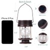 Solar Lanterns Outdoor Hanging Lights,2 Pack Waterproof Landscape Lights Solar
