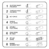 Jabsco 1210-0001-P, Neoprene, Drive Type 7, 12 Blade, 2-1/4 Diameter,