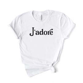 J'adore - J'adore T-shirt - French Shirt - Paris T Shirt - Paris Shirt - Paris - Stylish T Shirts - Trendy Clothing - Softstyle Unisex Shirt