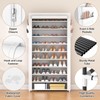 ROJASOP Shoe Rack with Covers 10 Tier Large Shoe Organizer