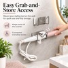 Wall-Mounted Styling Tool Holder for Bathroom – Self-Adhesive Storage Rack