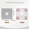 ABS Plastics Pipe Wall Covers, Split Flange & Escutcheon Plate,