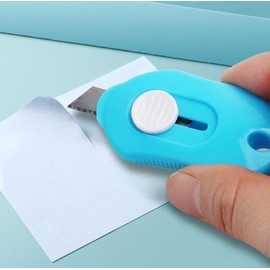 Pocket Box Cutter Mini Retractable Utility Knife Cutter Letter Opener, Random Color (Briefest)