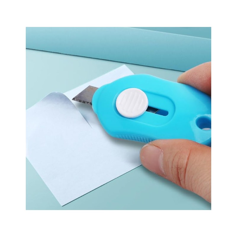 Pocket Box Cutter Mini Retractable Utility Knife Cutter Letter Opener,