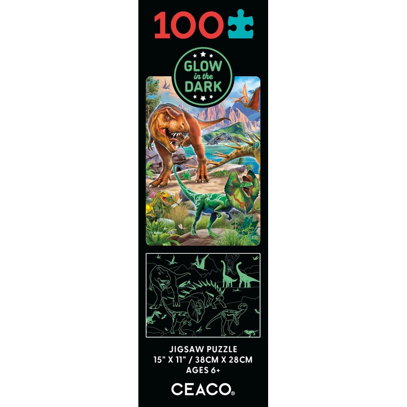 Ceaco - Glow in The Dark - Dinoland - 100