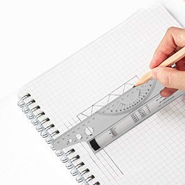 Regla rodante, regla paralela, tipo de dibujo, escala transparente de 30 cm de longitud para medir, dibujar, herramienta de medición de arte para estu