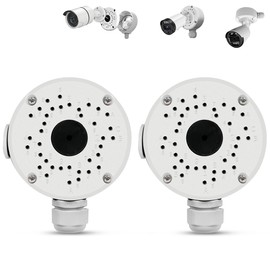 【Security Camera Junction Box】 Universal Bullet Security Camera Mount Bracket, IP66 Waterproof Metal Junction Box