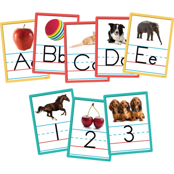 Edupress Alphabet and Numbers Accents, Pack of 36 Multicolored 6" x 8"