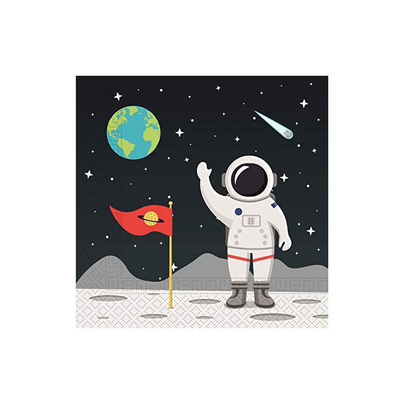 Outer Space Napkins 2 Ply 33x33cm 20Ct