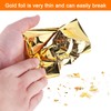 MECCANIXITY 400 Pcs Gold Leaf Sheets 3.5" x 3.5" Imitation