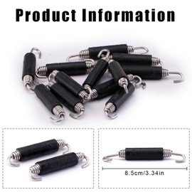 DDKY Pack of 4 Exhaust Motorcycle Exhaust Expansion Springs Hooks, Silencer Exhaust Spring Hooks, Silencer Springs for Motorcycle, Scooter