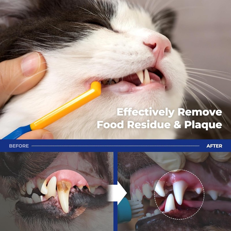 PETHROOM] Pet Toothbrush for Cats and Dogs | Round Shaped
