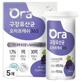 Lab On Lab Genuine Oral Lactobacillus Ora Fresh 365 27g, 30 tablets, 5 units / 랩온랩 정품 구강유산균 오라프레쉬 365 27g, 30정, 5개