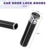 YTFRL 4PCS Car Door Lock Knobs, American Flag Carbon Fiber