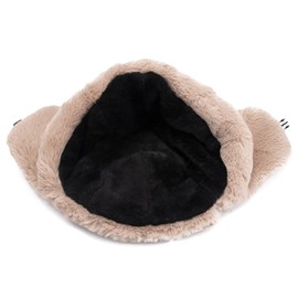 Peicees Winter Hats for Men Womens Fur Hats Russian Ushanka Trapper Hat with Ear Flaps Warmer for Adult Boys Girls Light Grey