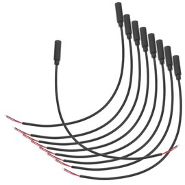 COHEALI 10-Pack 3.5mm Mono Audio Cable Female Plug to Bare Wire for Headphones Microphones and Speakers Black
