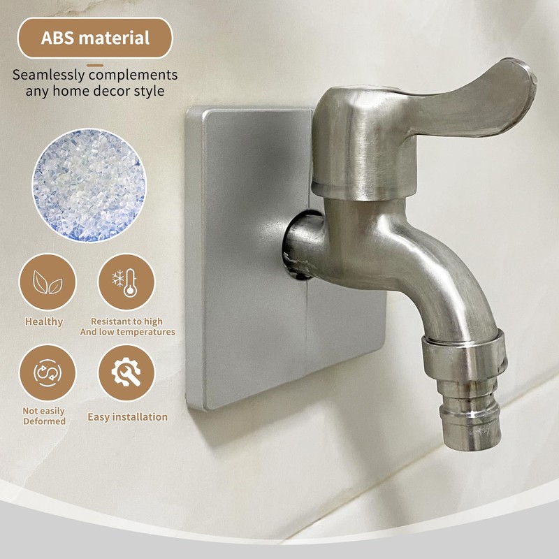 ABS Plastics Pipe Wall Covers, Split Flange & Escutcheon Plate,