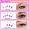 wiwoseo Manga Lash Clusters Kit Lash Spikes Lash Clusters with