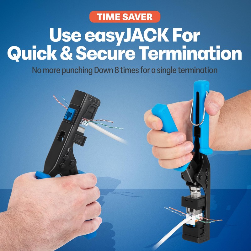Everest easyJACK - 90° Angled Speed Termination Keystone Tool Set
